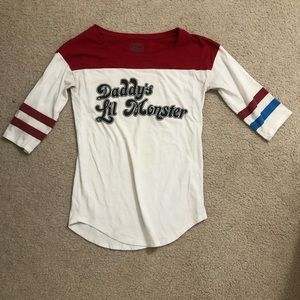 Harley Quinn Suicide Squad Baseball tee size M